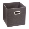Caja organizadora color gris oscuro para estanteria 31 x 31 cm