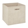 Caja organizadora color beige para estanteria 31 x 31 cm