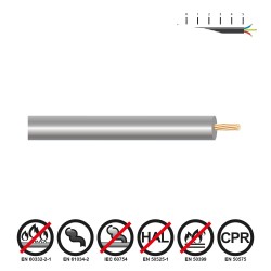 Cablecillo h07z1-k 6,00 mm gris euro/m