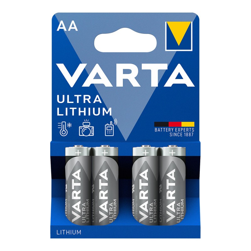 Pila ultra lithium aa - lr06 (blister 4 uds) ø14,5 x 50,5 mm